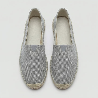 Noor - Casual Linnen Loafers Dames met Jute Zool en Instapmodel