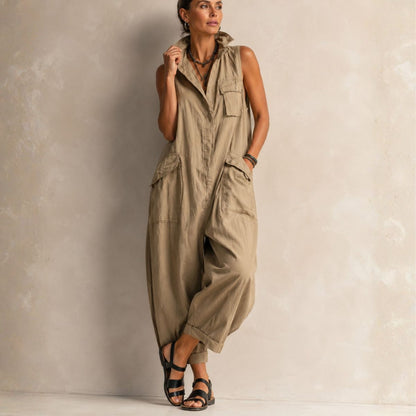 Lynn – Luchtige Mouwloze Jumpsuit