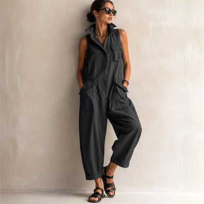 Lynn – Luchtige Mouwloze Jumpsuit