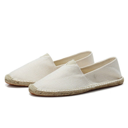 Noor - Casual Linnen Loafers Dames met Jute Zool en Instapmodel
