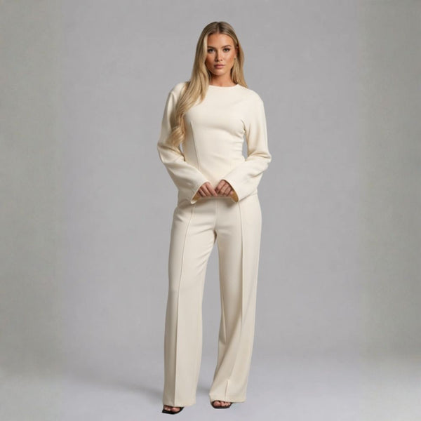 Louise | Premium Lounge Set – Flatterende Taille en Elegante Wijde Broek