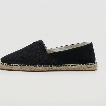 Noor - Casual Linnen Loafers Dames met Jute Zool en Instapmodel