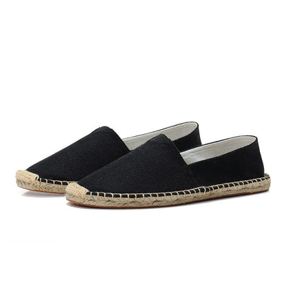 Noor - Casual Linnen Loafers Dames met Jute Zool en Instapmodel