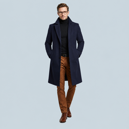 Lars | Lange Jas met Slim Fit – Getailleerd Silhouet voor Formele Gelegenheden