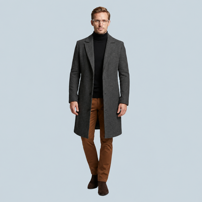 Lars | Lange Jas met Slim Fit – Getailleerd Silhouet voor Formele Gelegenheden