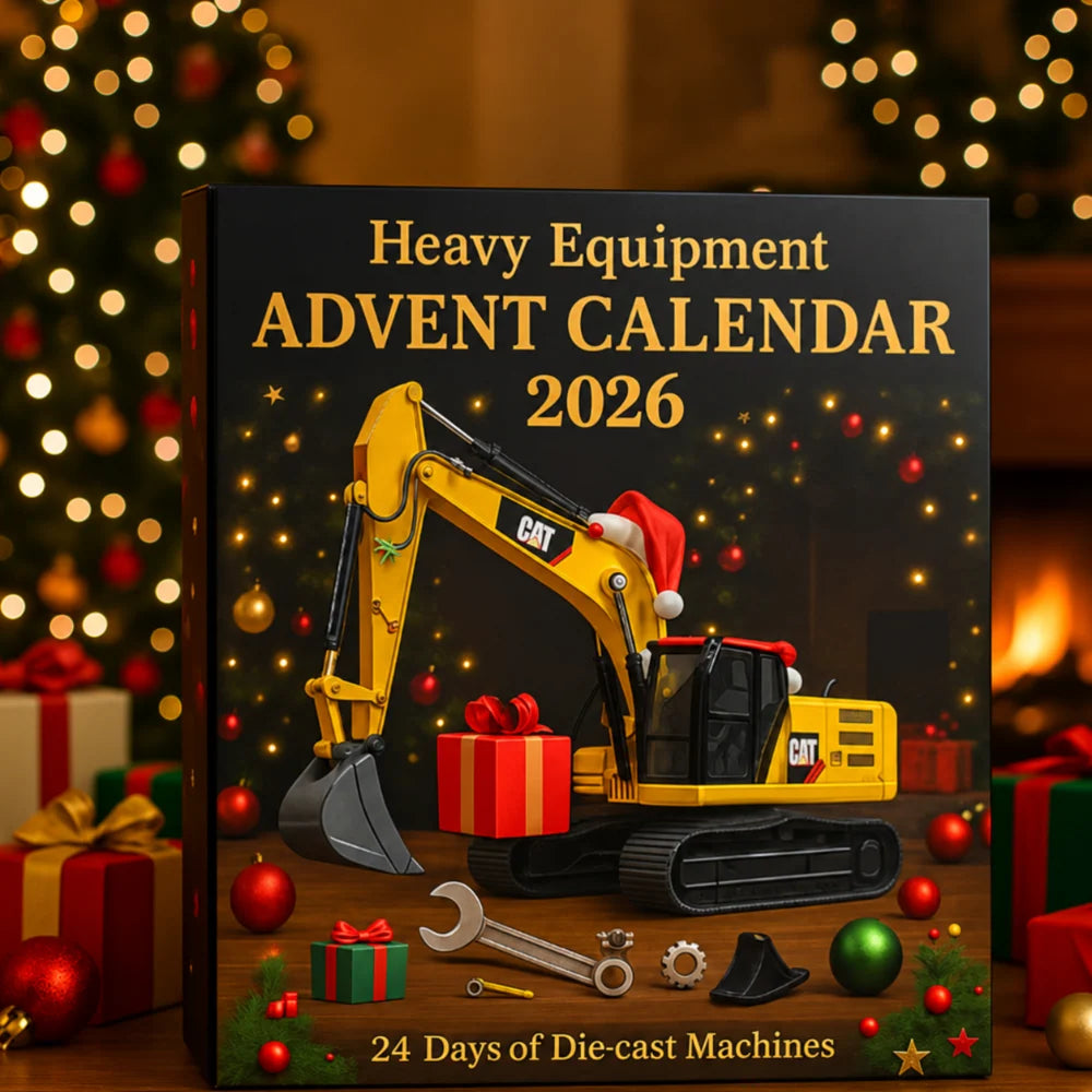 Lovia | Bouwvoertuigen Adventskalender 2026 – 24 Metalen Mini Machines Verrassingen