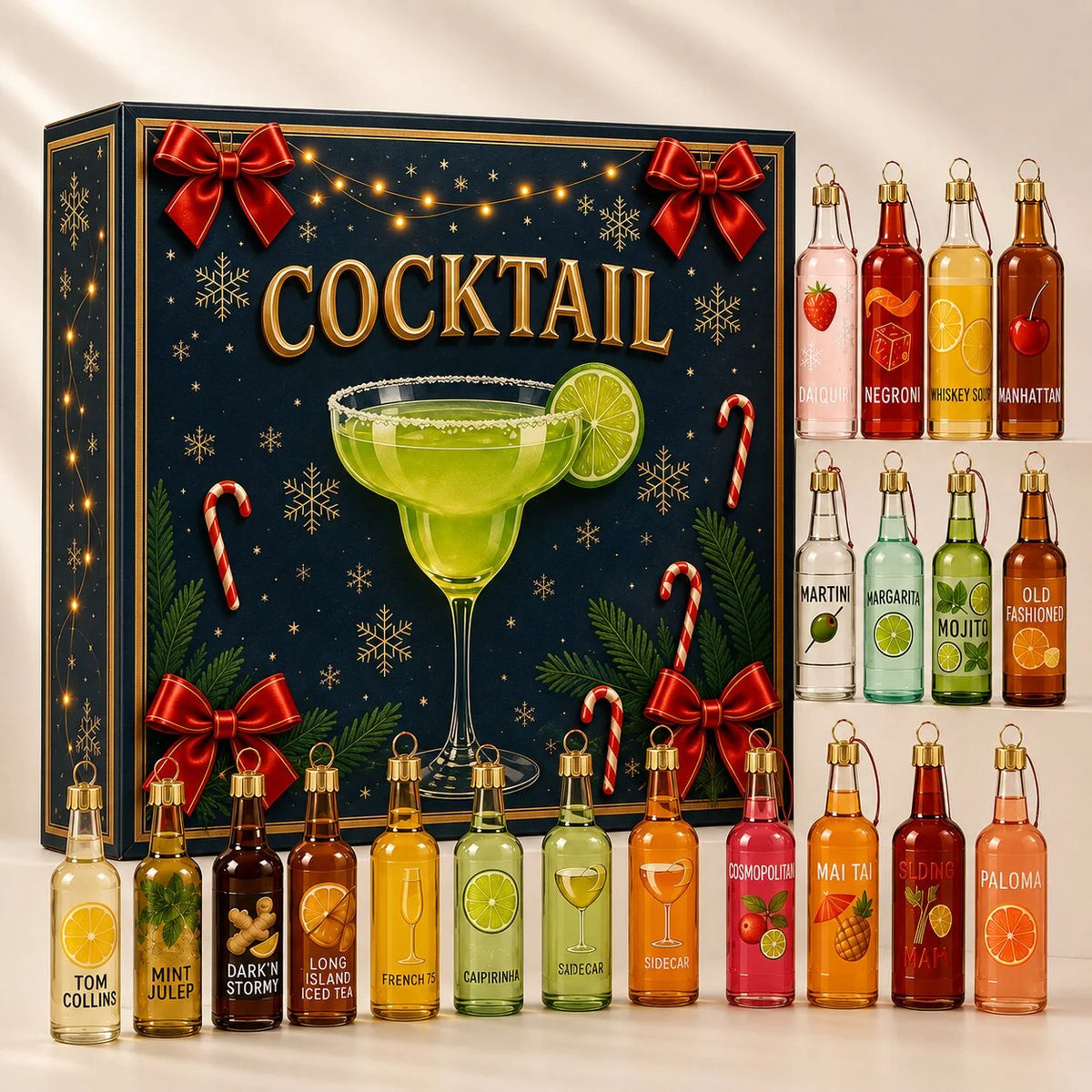 Lovia | Cocktail Adventskalender 2026 – 24 Cocktail Kersthangers Verrassingen