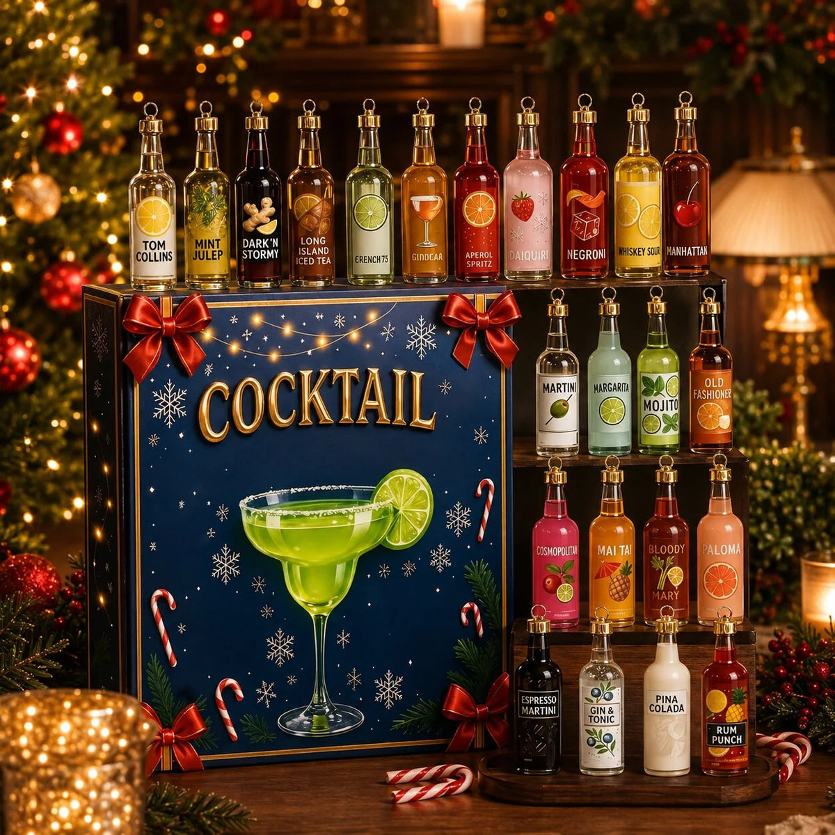 Lovia | Cocktail Adventskalender 2026 – 24 Cocktail Kersthangers Verrassingen