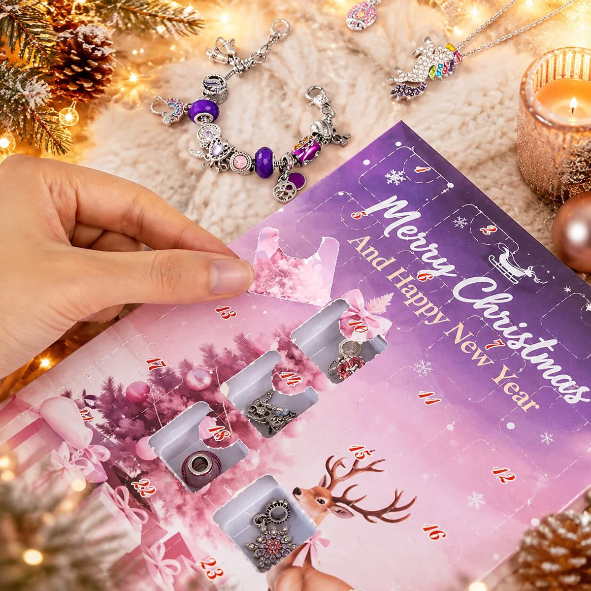 Lovia | DIY Bedelarmband Adventskalender 2026 – 24 Bedels en Sieraden Verrassingen