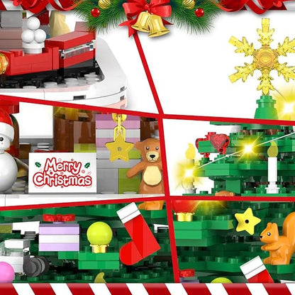Lovia | DIY Bouwstenen Adventskalender 2026 – Kerstboom Bouwset 1102 Stukjes