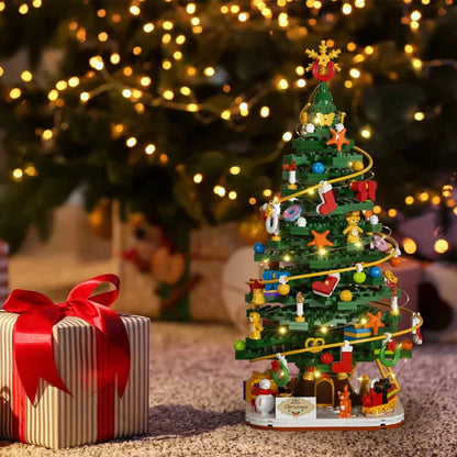 Lovia | DIY Bouwstenen Adventskalender 2026 – Kerstboom Bouwset 1102 Stukjes