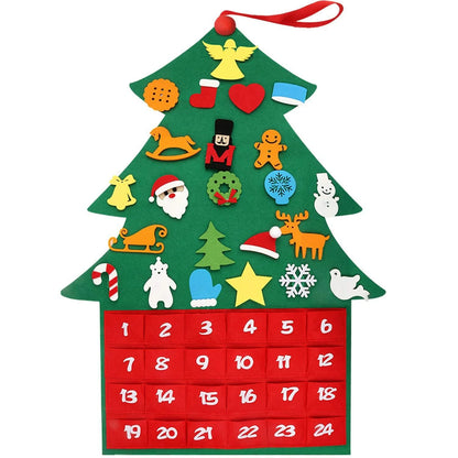 Lovia | DIY Vilten Kerstboom Adventskalender 2026 – 24 Vakjes en Versiering