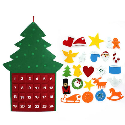Lovia | DIY Vilten Kerstboom Adventskalender 2026 – 24 Vakjes en Versiering