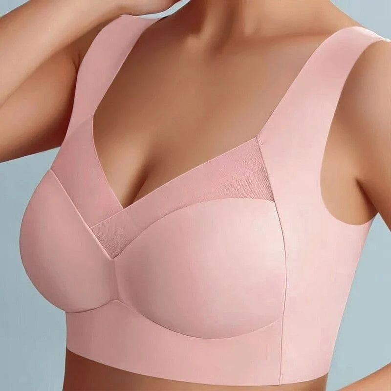 Lovia | Dames BH Zonder Beugel Naadloos – Brede Rugband en Zachte Push-up