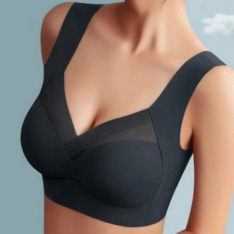 Lovia | Dames BH Zonder Beugel Naadloos – Brede Rugband en Zachte Push-up
