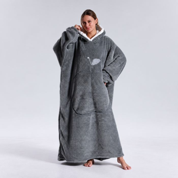 Lovia | Dames Hoodie Deken Oversized – Zachte Pluche en Grote Buikzak