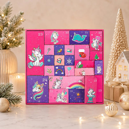 Lovia | Eenhoorn Adventskalender 2026 – 24 Haaraccessoires en Sieraden voor Meisjes
