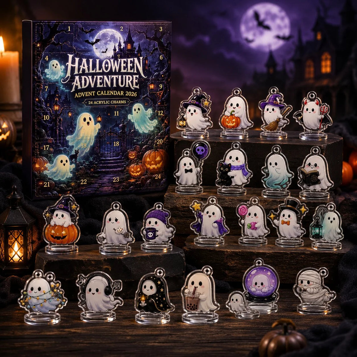 Lovia | Halloween Adventskalender 2026 – 24 Spookjes Bedels en Sleutelhangers