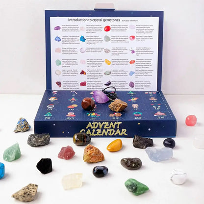 Lovia | Kristallen Adventskalender 2026 – 24 Natuurstenen Verrassingen