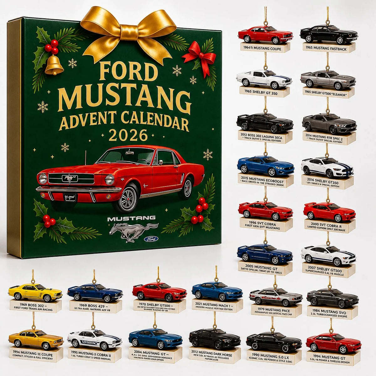 Lovia | Muscle Car Adventskalender 2026 – 24 Auto Kersthangers Verrassingen