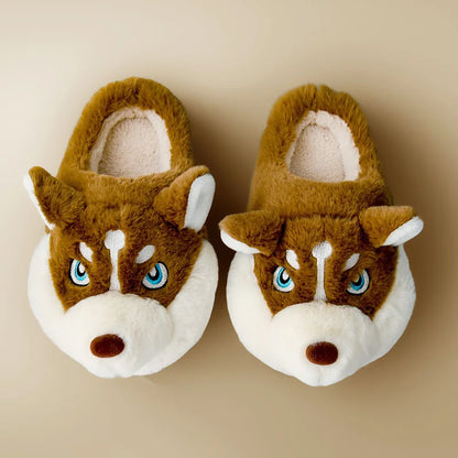 Lovia | Unisex Pantoffels Husky – Super Zacht en Warm