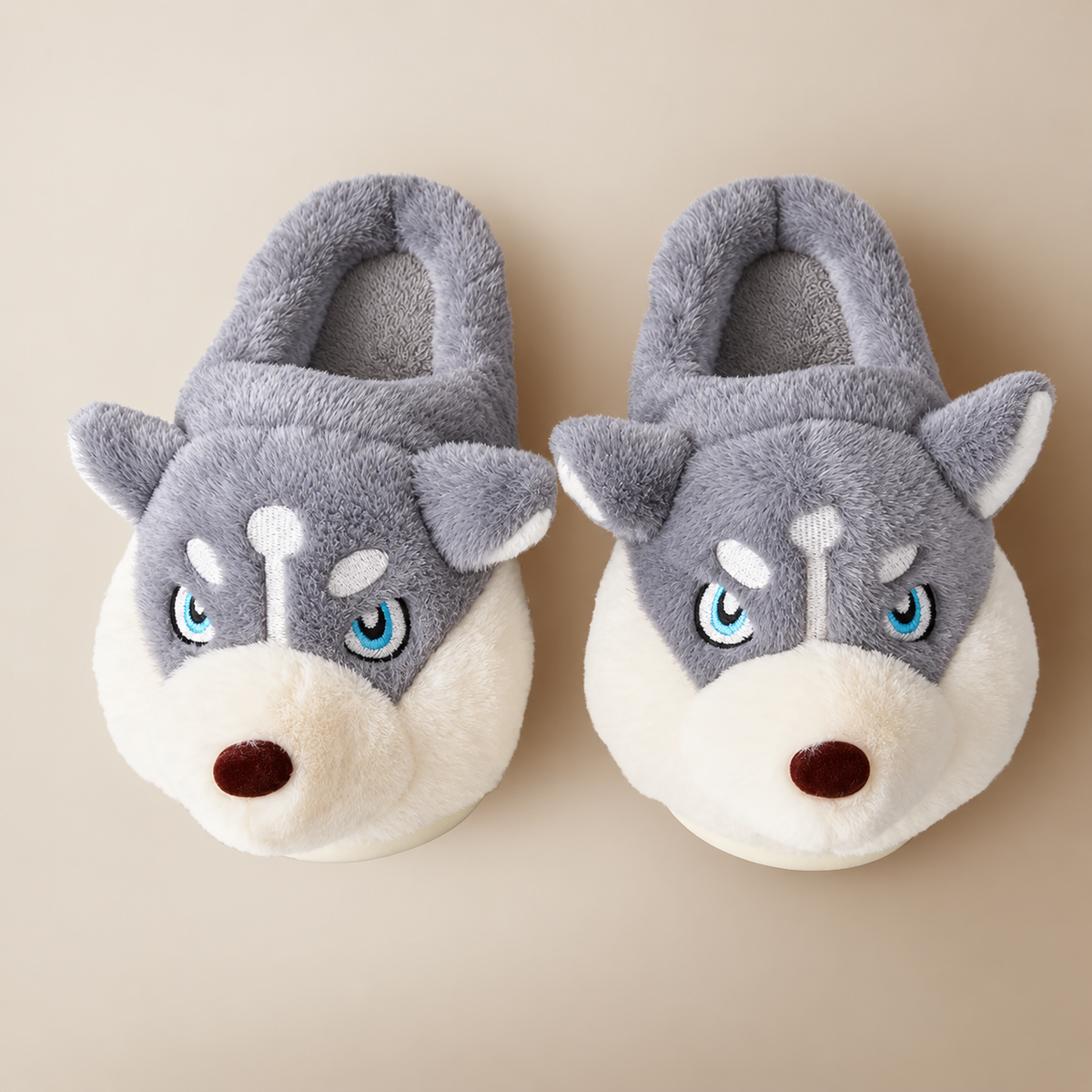 Lovia | Unisex Pantoffels Husky – Super Zacht en Warm