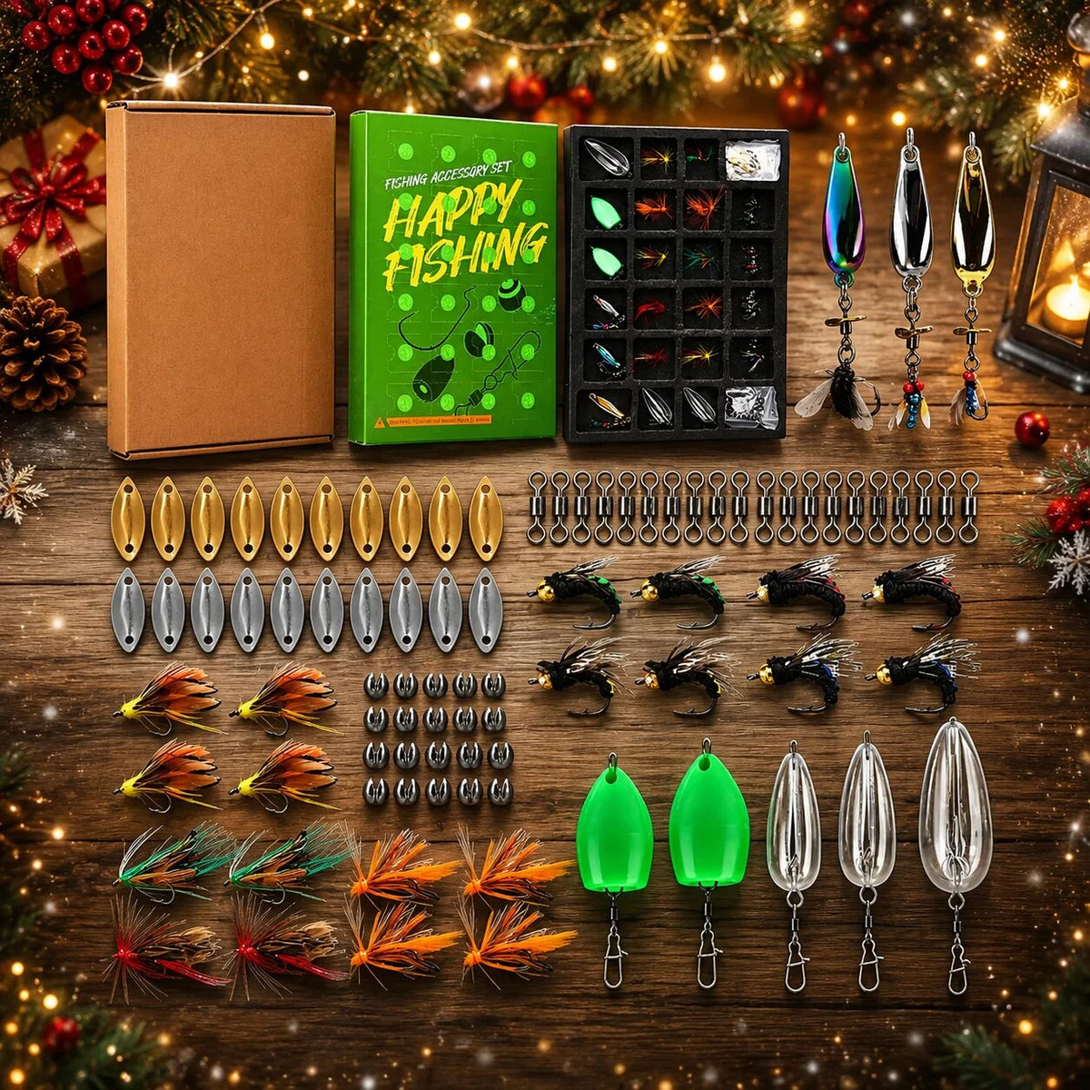 Lovia | Vissers Adventskalender 2026 – 24 Kunstaas en Visaccessoires Verrassingen