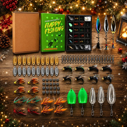 Lovia | Vissers Adventskalender 2026 – 24 Kunstaas en Visaccessoires Verrassingen