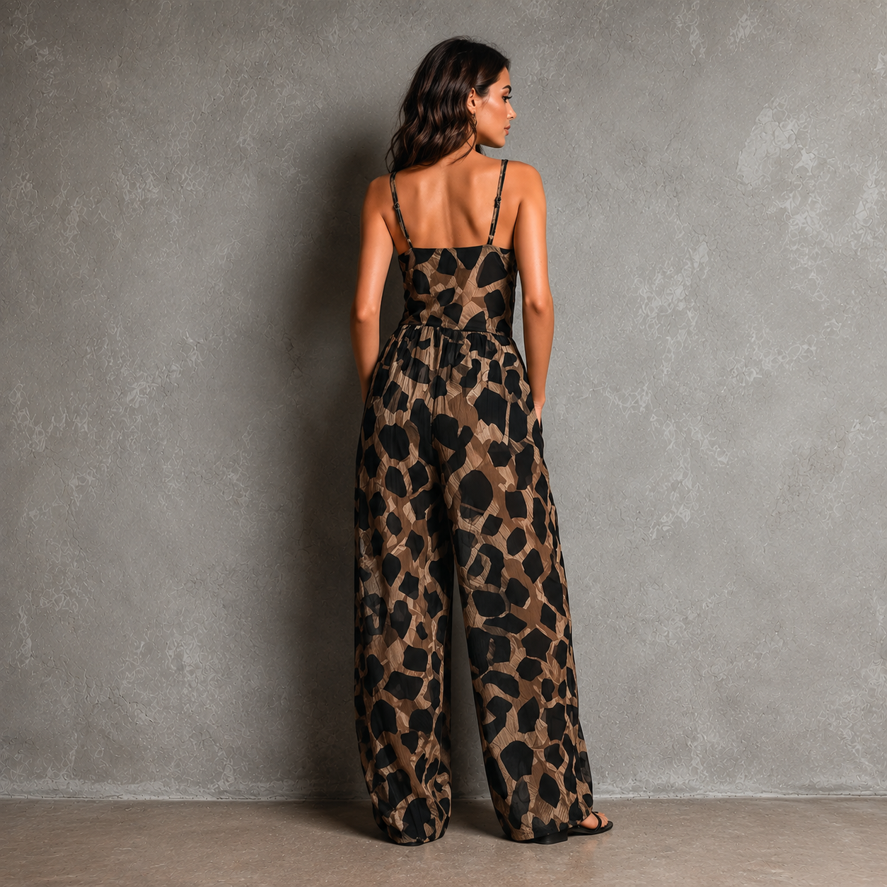Maud – Jumpsuit Met Halternek en Print