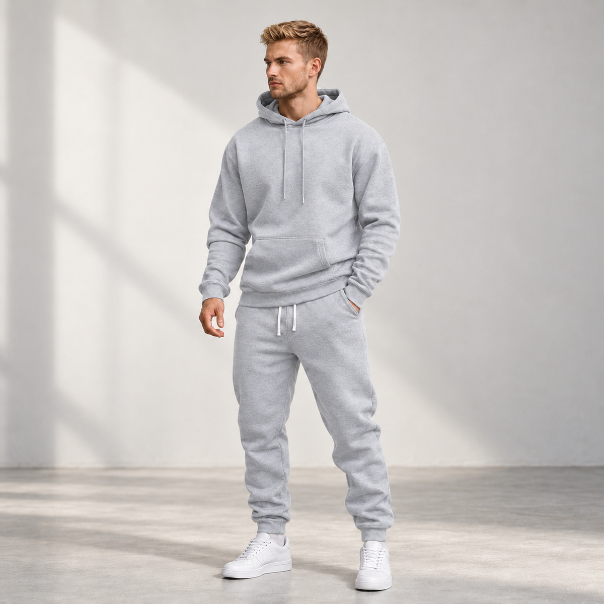 Mees | Heren Trainingspak Comfortabel – Warme Hoodie en Joggingbroek met Trekkoord