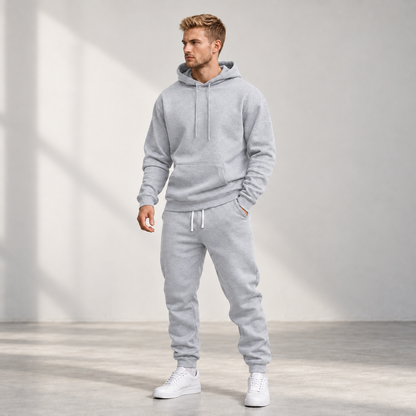 Mees | Heren Trainingspak Comfortabel – Warme Hoodie en Joggingbroek met Trekkoord