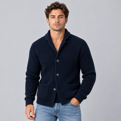 Niels | Heren Vest met Knoopsluiting – Warm & Comfortabel met Omgeslagen Kraag en Opgezette Zakken