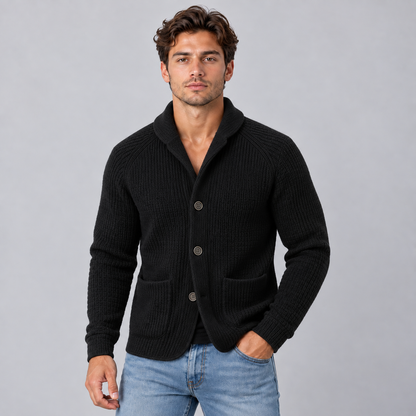 Niels | Heren Vest met Knoopsluiting – Warm & Comfortabel met Omgeslagen Kraag en Opgezette Zakken