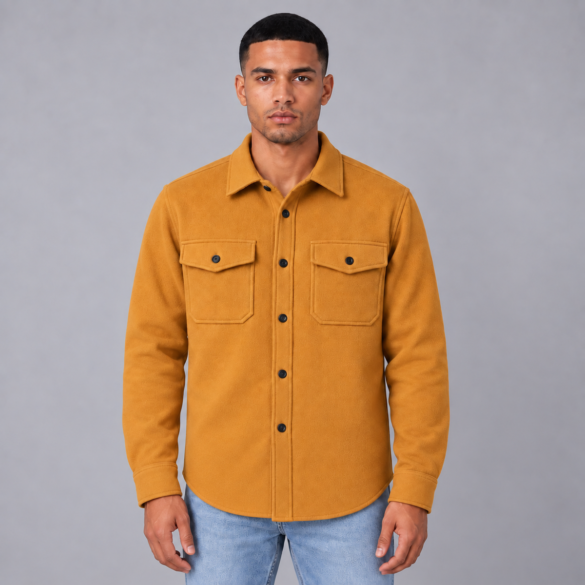 Quinten | Warm en Casual Overshirt – Borstzakken met Klep en Verzorgde Kraag
