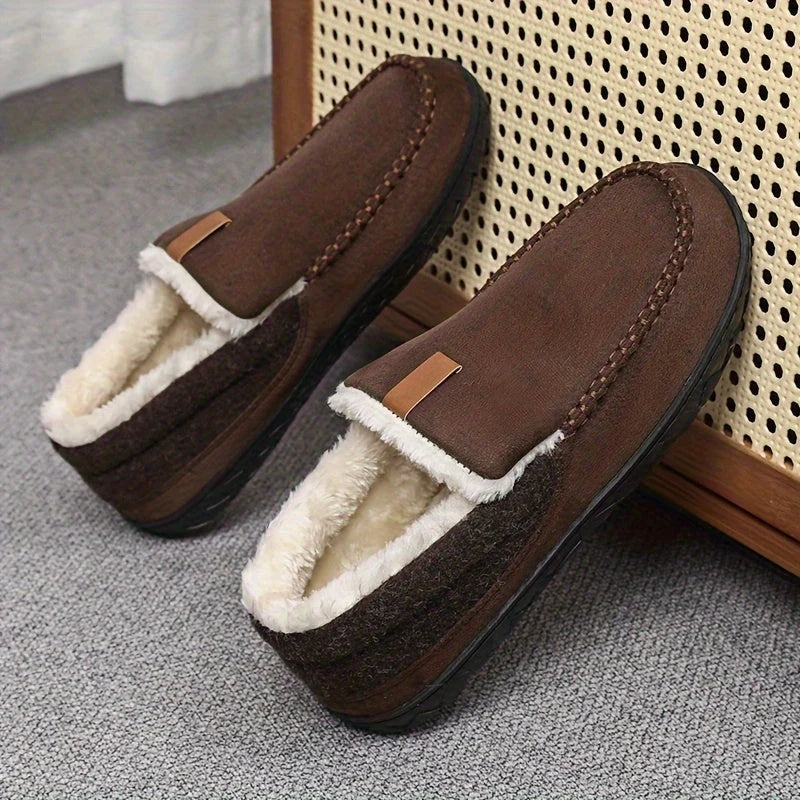 Ruben | Heren Pantoffels Mocassin – Pluche Voering en Zool met Grip