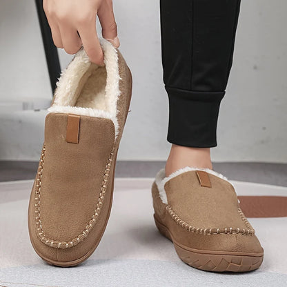 Ruben | Heren Pantoffels Mocassin – Pluche Voering en Zool met Grip