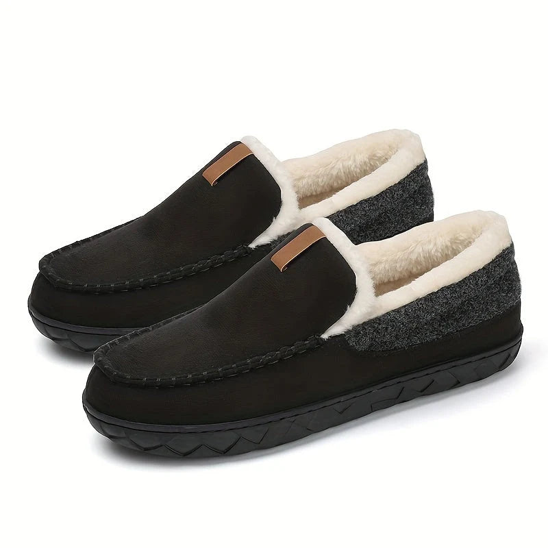 Ruben | Heren Pantoffels Mocassin – Pluche Voering en Zool met Grip