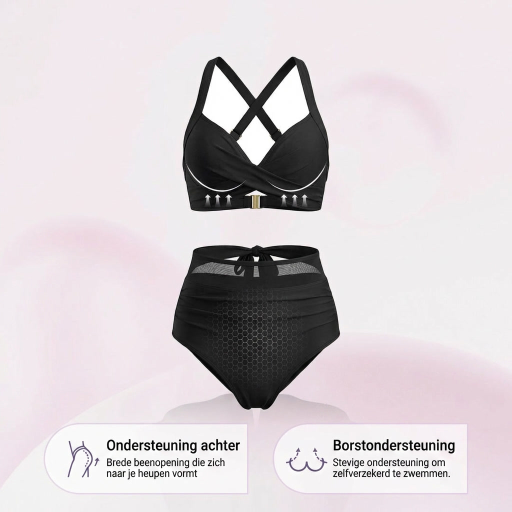 Floor – 2-in-1 Hoog Getailleerde Tummy Control Bikini