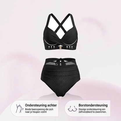 Floor – 2-in-1 Hoog Getailleerde Tummy Control Bikini