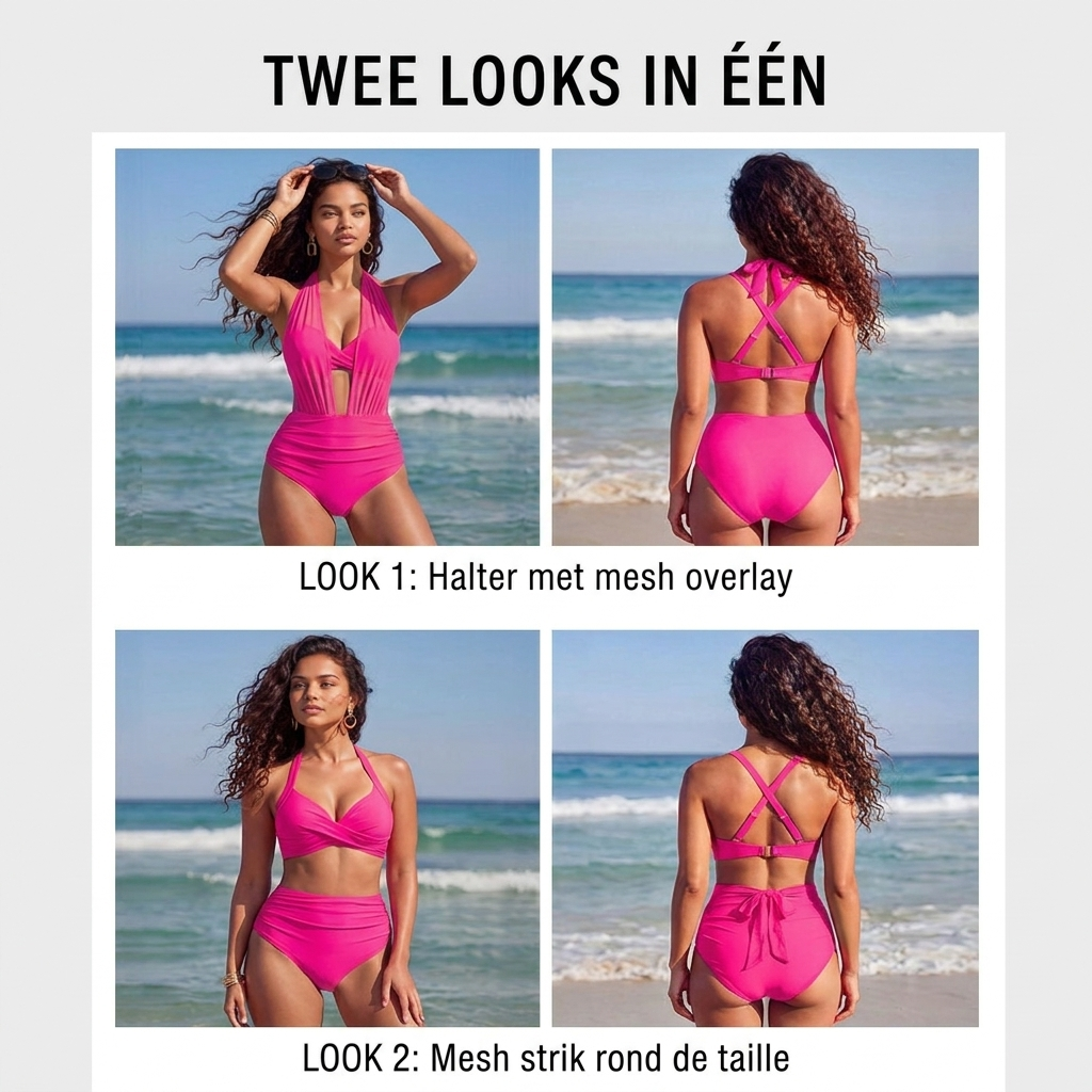 Floor – 2-in-1 Hoog Getailleerde Tummy Control Bikini
