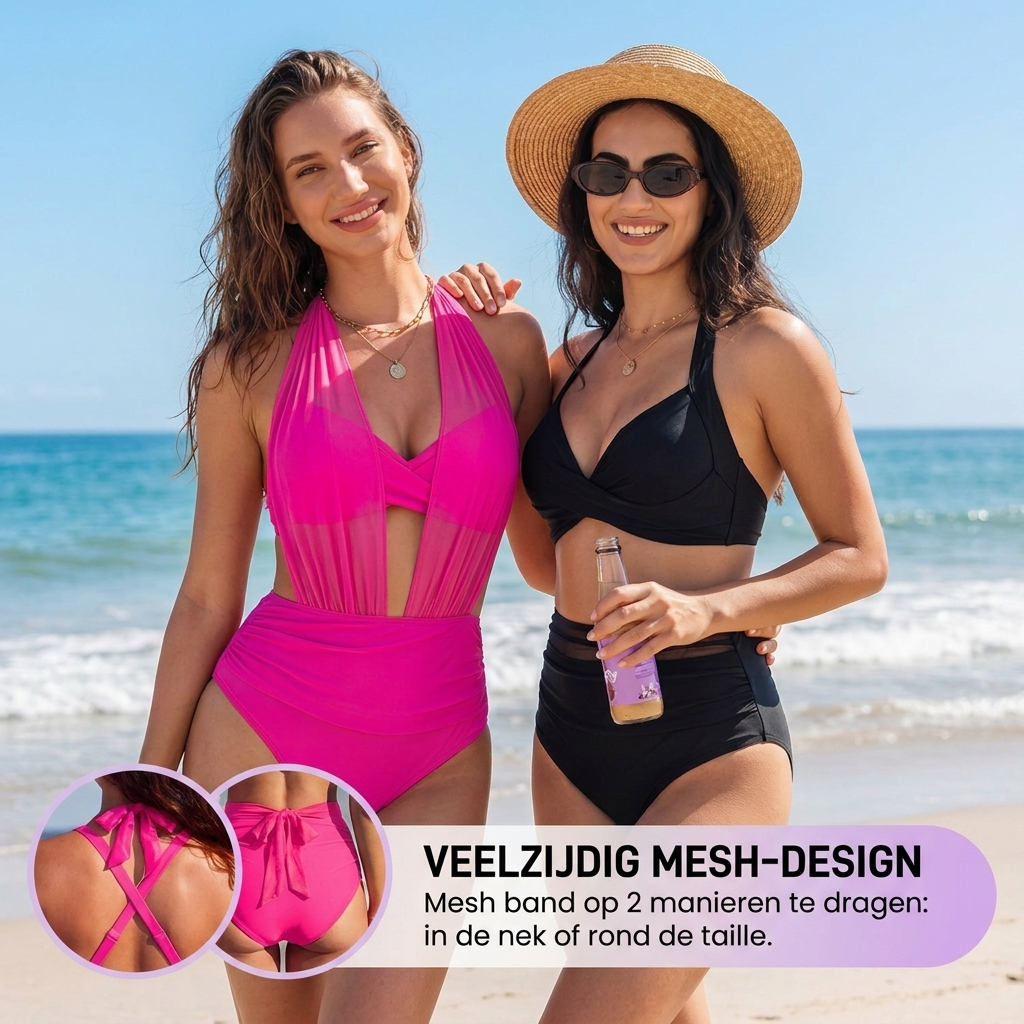 Floor – 2-in-1 Hoog Getailleerde Tummy Control Bikini
