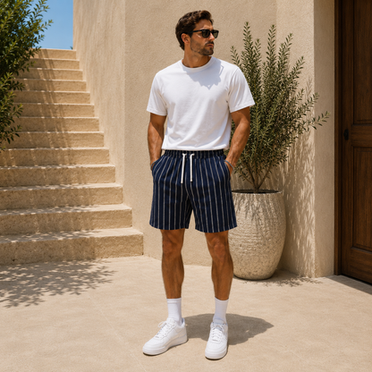 Lovia – Gespreepte Shorts | 2+1 GRATIS