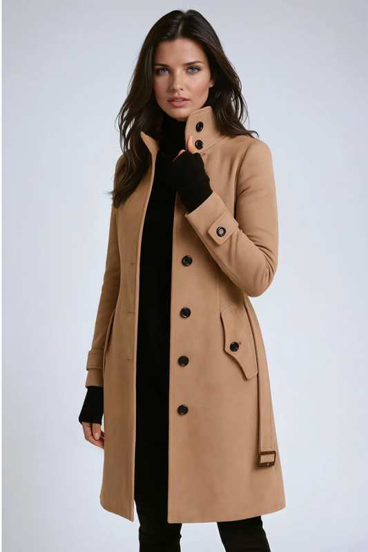 Lovia – Trenchcoat met knopen