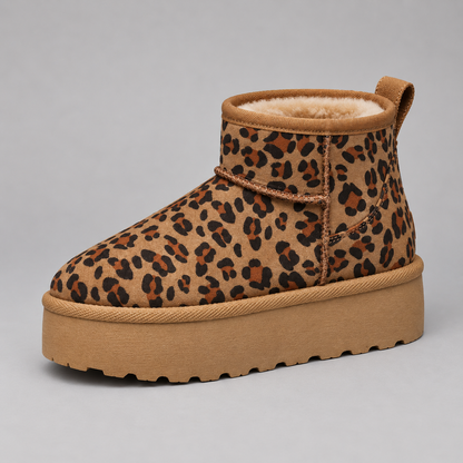 Sofie | Dames Enkelboots Suède-look – Warme Pluche Voering en Instapmodel