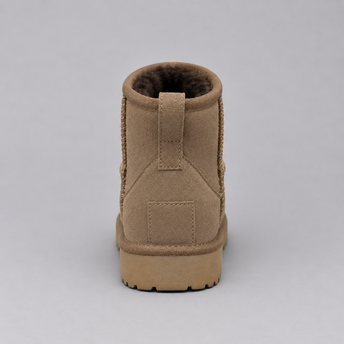 Sofie | Dames Enkelboots Suède-look – Warme Pluche Voering en Instapmodel