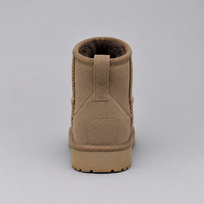 Sofie | Dames Enkelboots Suède-look – Warme Pluche Voering en Instapmodel
