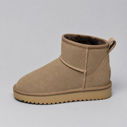 Sofie | Dames Enkelboots Suède-look – Warme Pluche Voering en Instapmodel