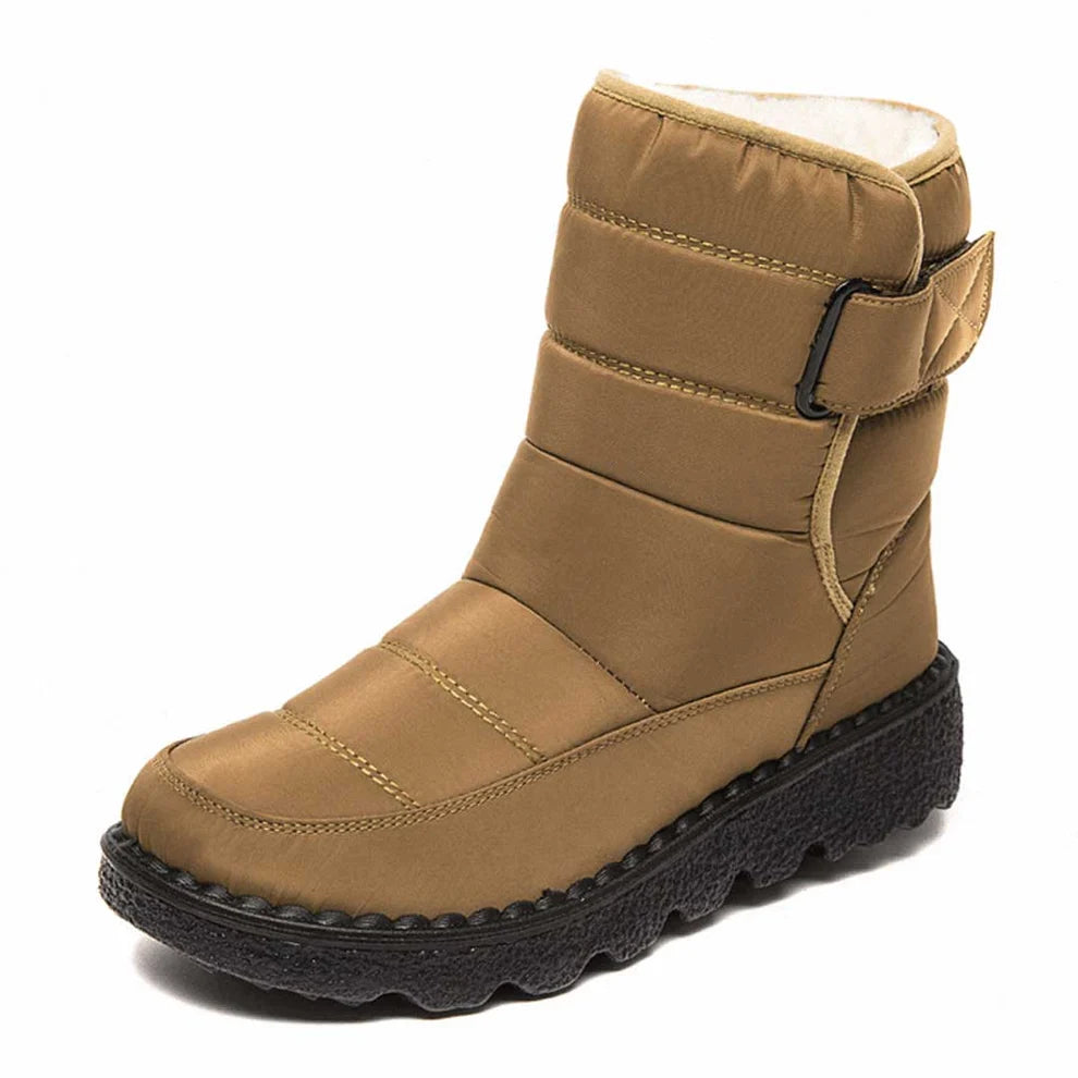 Tess | Dames Snowboots – Warm Gevoerd met Klittenbandsluiting