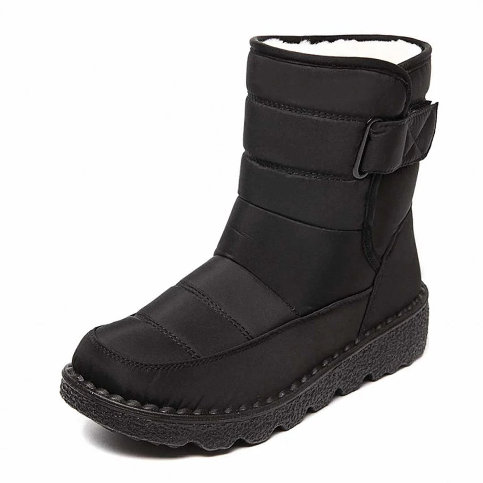 Tess | Dames Snowboots – Warm Gevoerd met Klittenbandsluiting