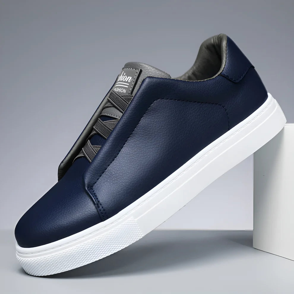 Teun | Heren Sneakers Instapmodel – Elastische Bandjes en Comfortabele Plateauzool